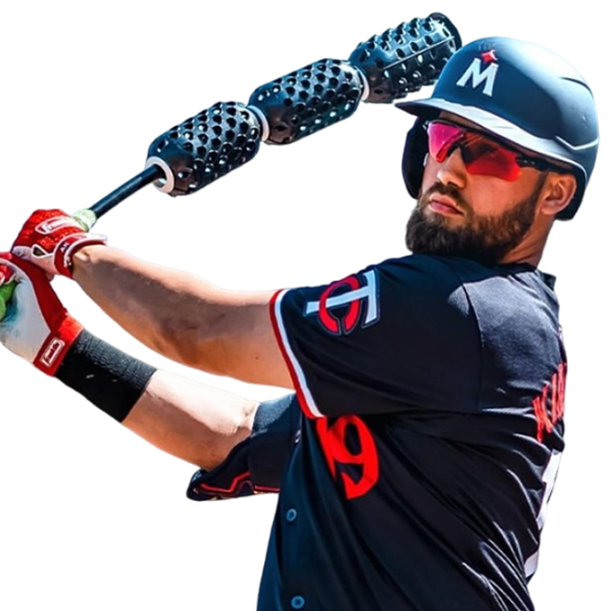 Aero Swing Baseball & Softball Swing Trainer - Air Resistance Bat Swing Trainer for Speed & Accuracy | Baseball & Softball Training Tool | Perfect for Batting Practice, Hitting Drills & Home Training