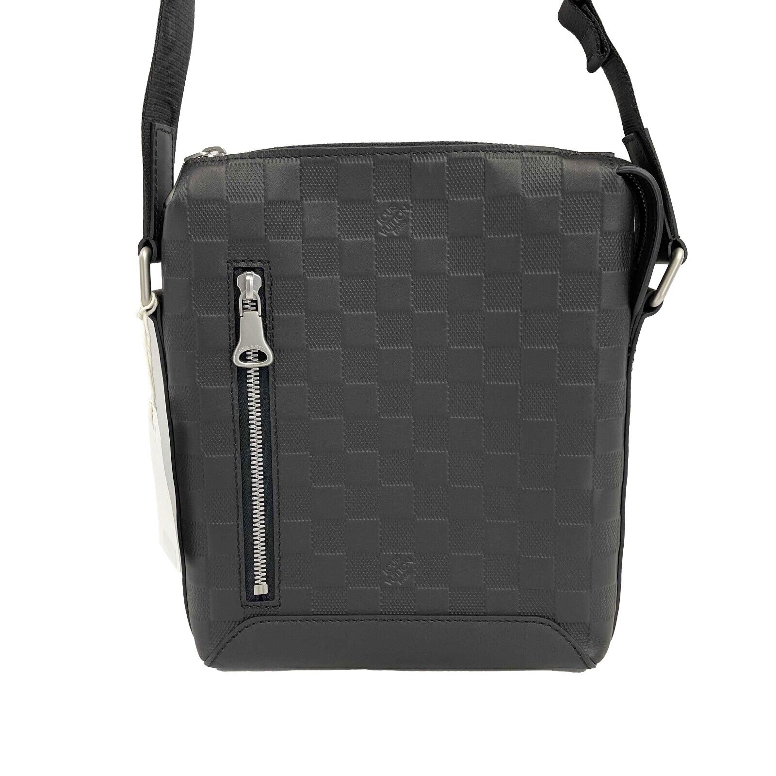 Louis Vuitton Damier Infini Leather Messenger BB Crossbody Bag for Women - Stylish Black Shoulder Bag for Work, Travel & Everyday Use