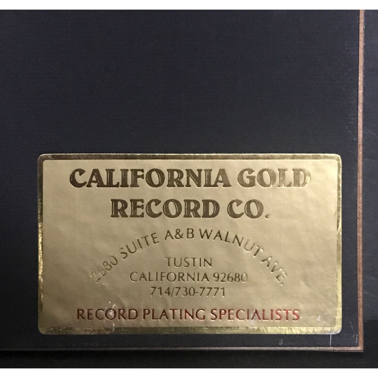 Black Box Dreamland RIAA Gold Album Award - Certified Music Achievement Plaque for Display & Collectors | Perfect for Music Studios, Offices & Fan Collections