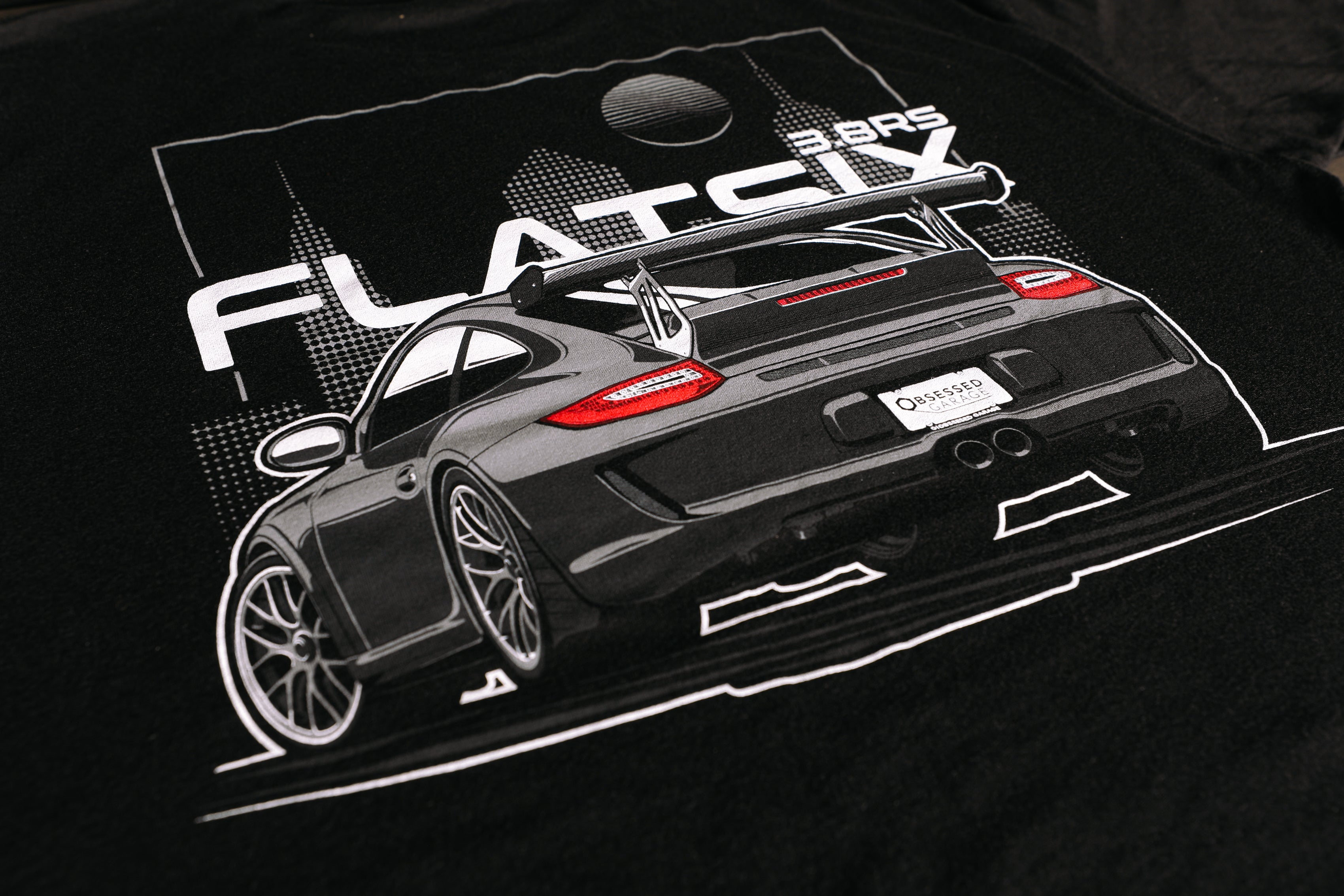 Flat Six Graphic Tee - Premium Cotton T-Shirt for Car Enthusiasts - Perfect for Casual Wear, Car Shows, and Gifts