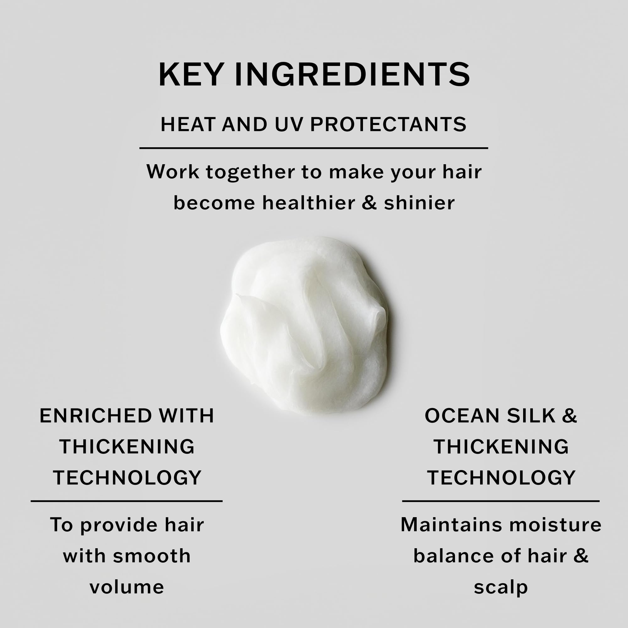 SACHAJUAN Thickening Hair Conditioner for Volume & Shine - Heat & UV Protection, Paraben-Free - Perfect for Fine, Flat Hair & Daily Styling Protection