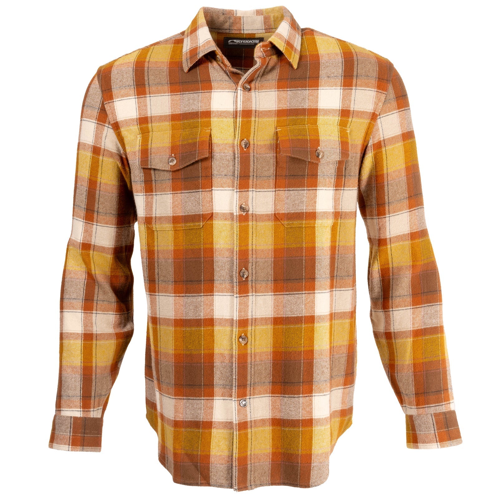 Men's Gatlin Rustic Flannel Shirt - Soft Plaid Long Sleeve Button Down for Casual Wear & Outdoor Adventures