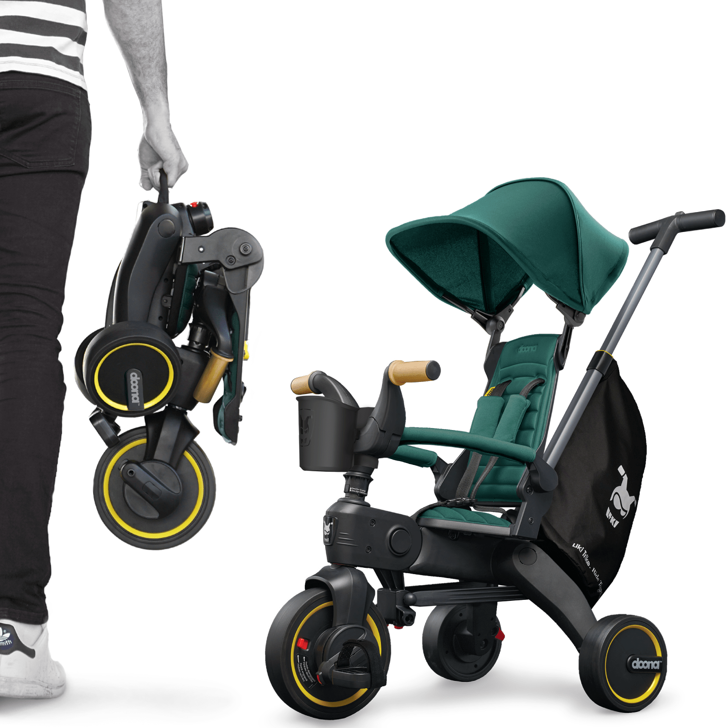 Doona Liki Trike S5 - Lightweight Foldable Baby Stroller & Toddler Tricycle for Ages 1-3 | Perfect for Outdoor Walks, Park Visits & Travel | Compact Design for Easy Storage & Transport