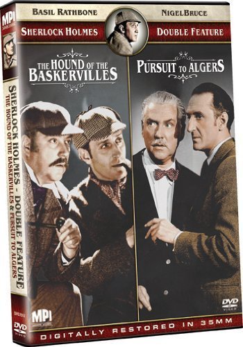 Sherlock Holmes: The Hound of the Baskervilles & Pursuit to Algiers - Classic Mystery Movie DVD by MPI Home Video - Perfect for Movie Nights & Detective Story Lovers