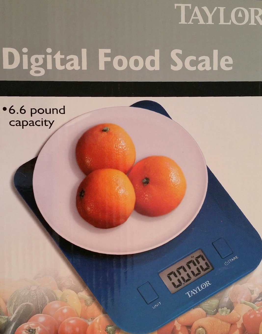 Taylor Digital Food Scale - Precise Kitchen Scale for Cooking, Baking & Portion Control | Perfect for Meal Prep, Weight Loss & Healthy Eating