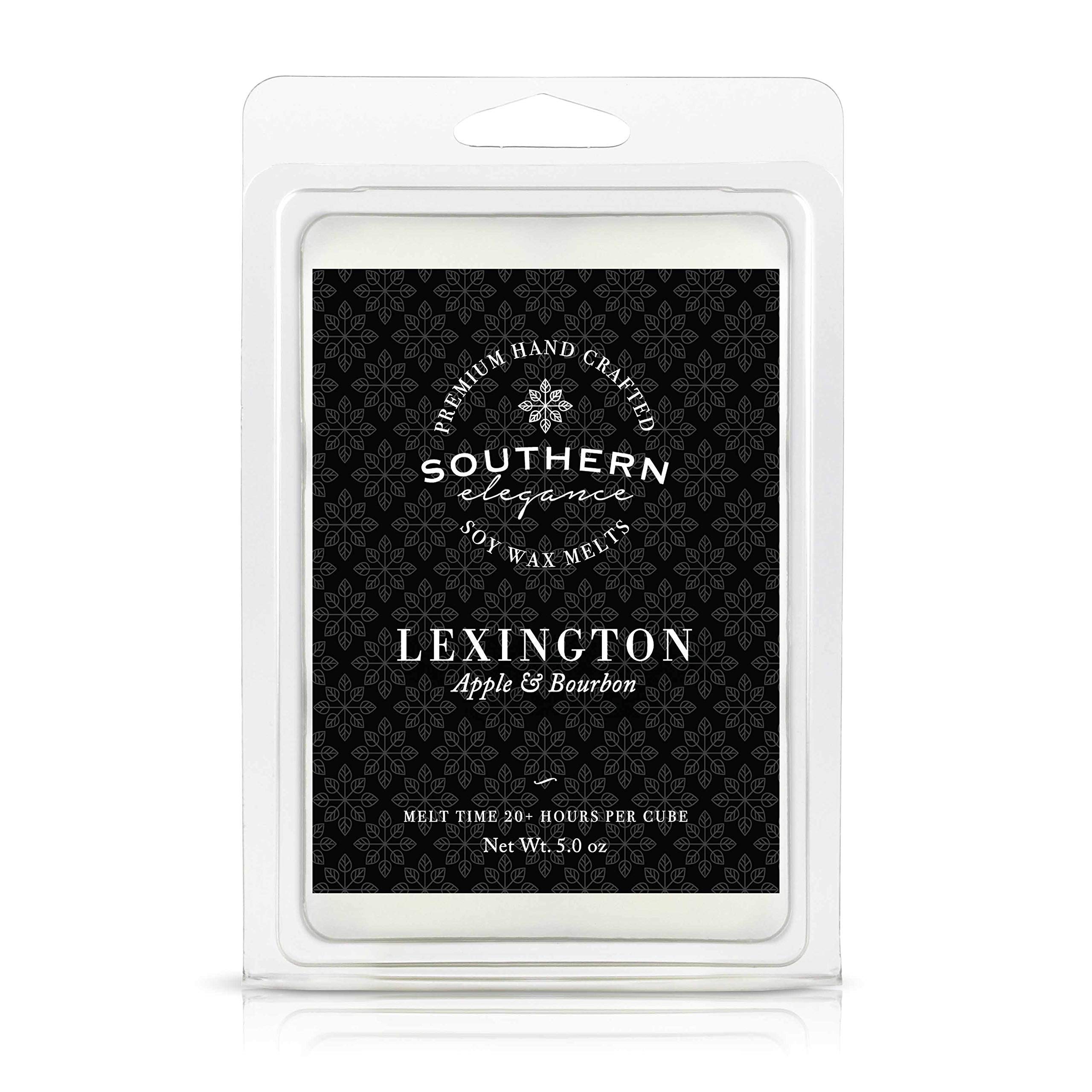 Southern Elegance Lexington Scented Candle - Apple, Maple & Bourbon Fragrance | 5.5oz Large Wax Melts | Handmade in USA | Perfect for Home Decor, Relaxation & Gift Giving