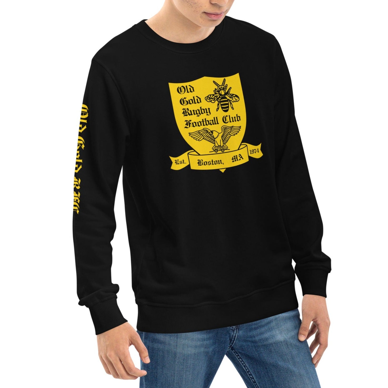 Vintage Old Gold RFC Retro Crewneck Sweatshirt - Classic Unisex Pullover for Men & Women - Perfect for Casual Wear, Street Style & 90s Fashion Outfits