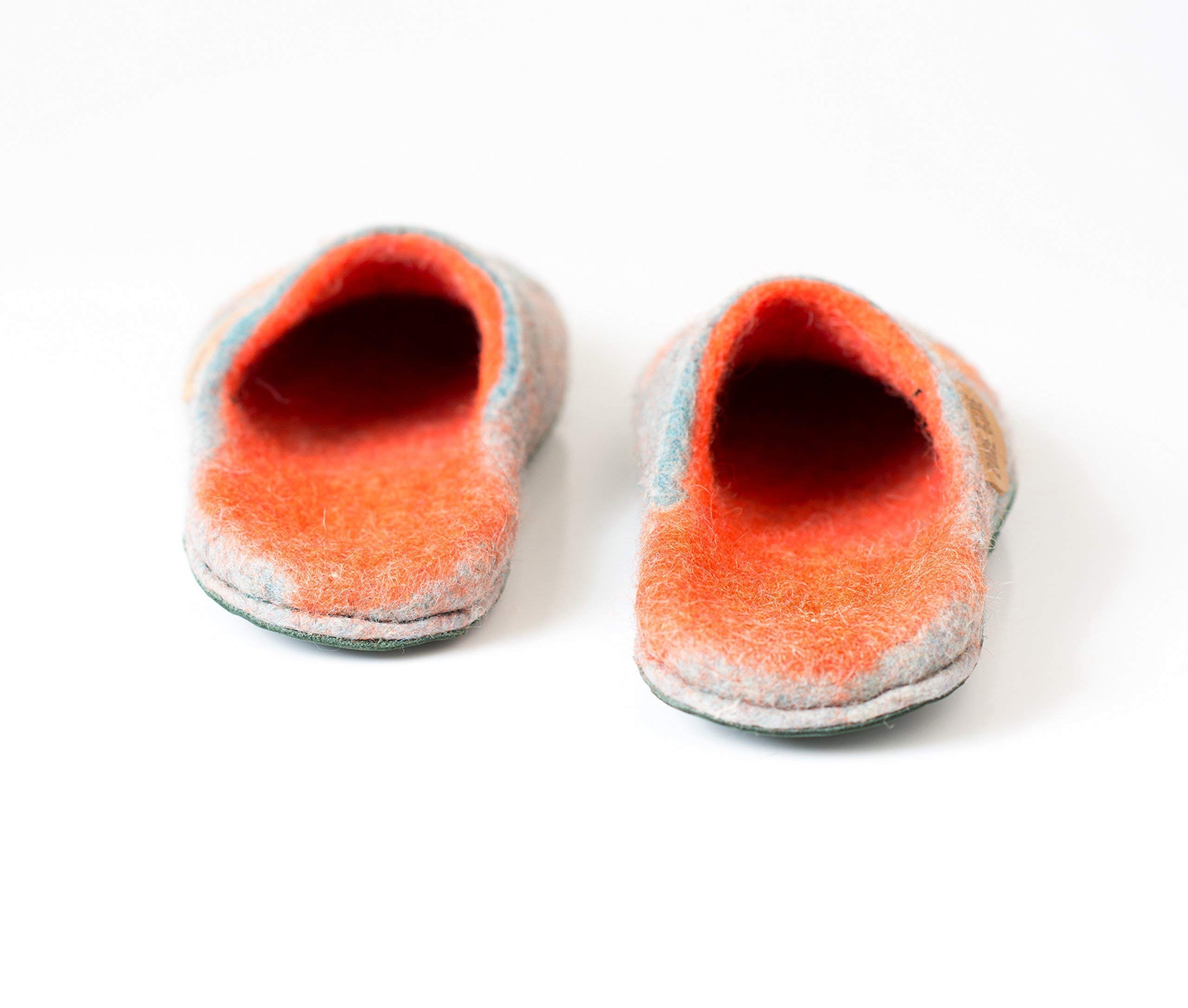 Handmade Viola Wool Slip-On Slippers for Women - Cozy House Shoes for Winter, Indoor Comfort & Mothers Day Gift Ideas - Perfect for Relaxing at Home, Spa Days & Gift Giving