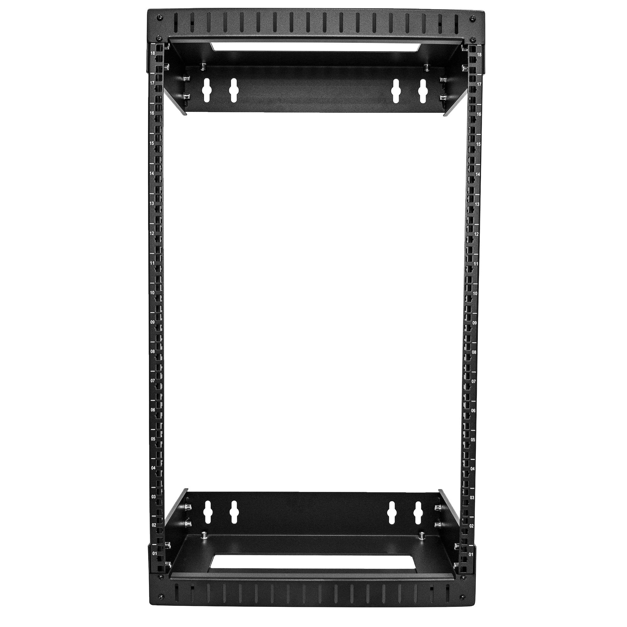 StarTech.com 18U Heavy-Duty 2-Post Wall Mount Server Rack - Adjustable Depth 19