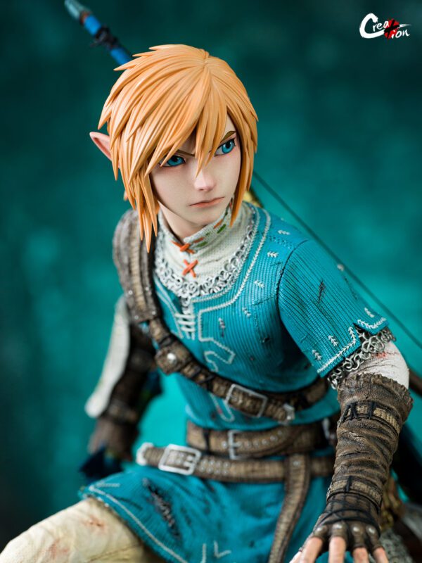 Creation Studio Link The Legend of Zelda Link Action Figure - Collectible Video Game Character Statue for Nintendo Fans | Perfect for Display, Gaming Room Decor, and Gift for Zelda Lovers