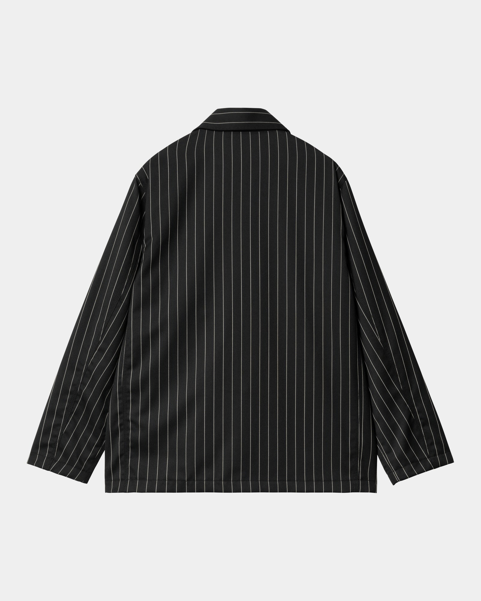 Seaton Blazer for Men | Classic Black Wax Stripe Wool Blend Business Suit Jacket | Perfect for Office Wear, Weddings & Formal Events