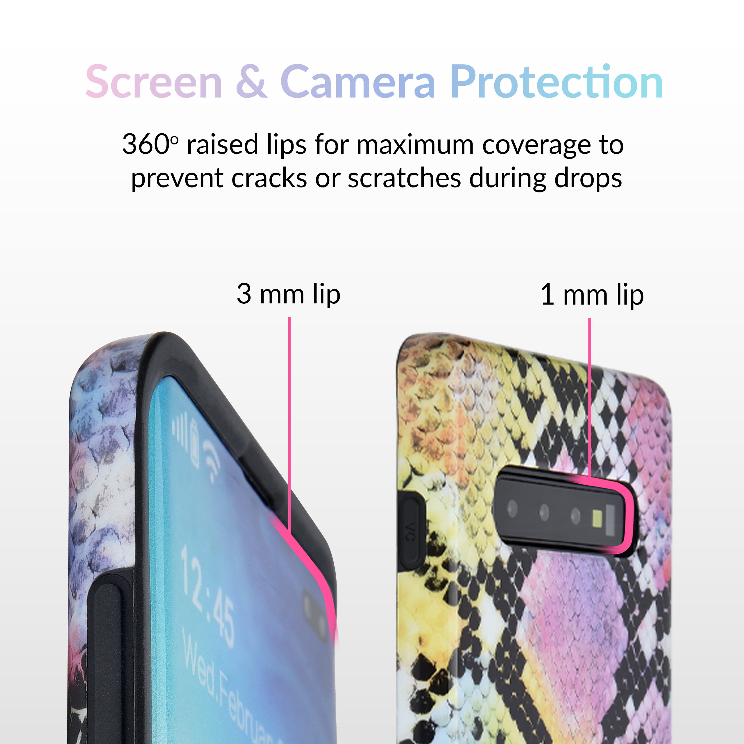 Snakeskin Pattern Neon Samsung Galaxy Phone Case - Stylish Protective Cover for Galaxy S21/S22/S23 - Perfect for Nightlife, Parties & Fashion Statements