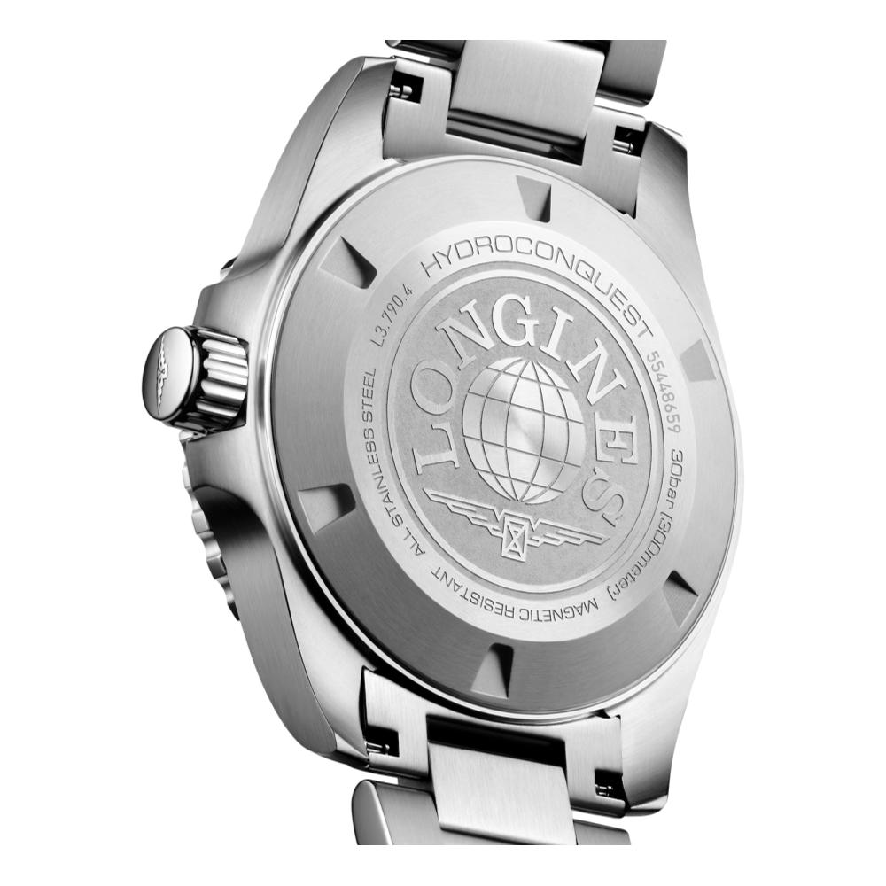 HydroConquest GMT Green Dial 41mm Stainless Steel Watch with Bracelet - Perfect for Travel, Business & Outdoor Adventures