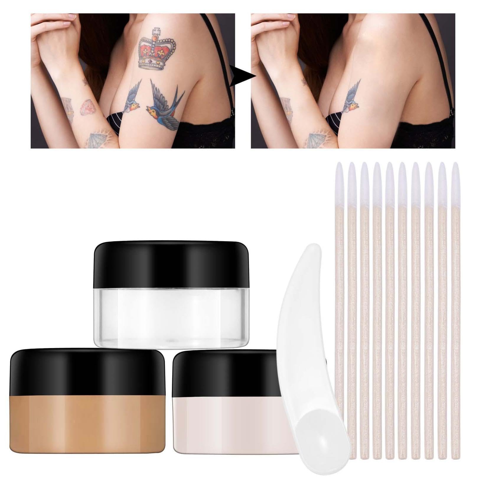 Waterproof Full Coverage Body Makeup Concealer - Tattoo Cover & Imperfection Camouflage - Transfer-Resistant Lotion for Legs, Arms & Body (1PC, Medium) - Perfect for Beach, Weddings & Professional Events