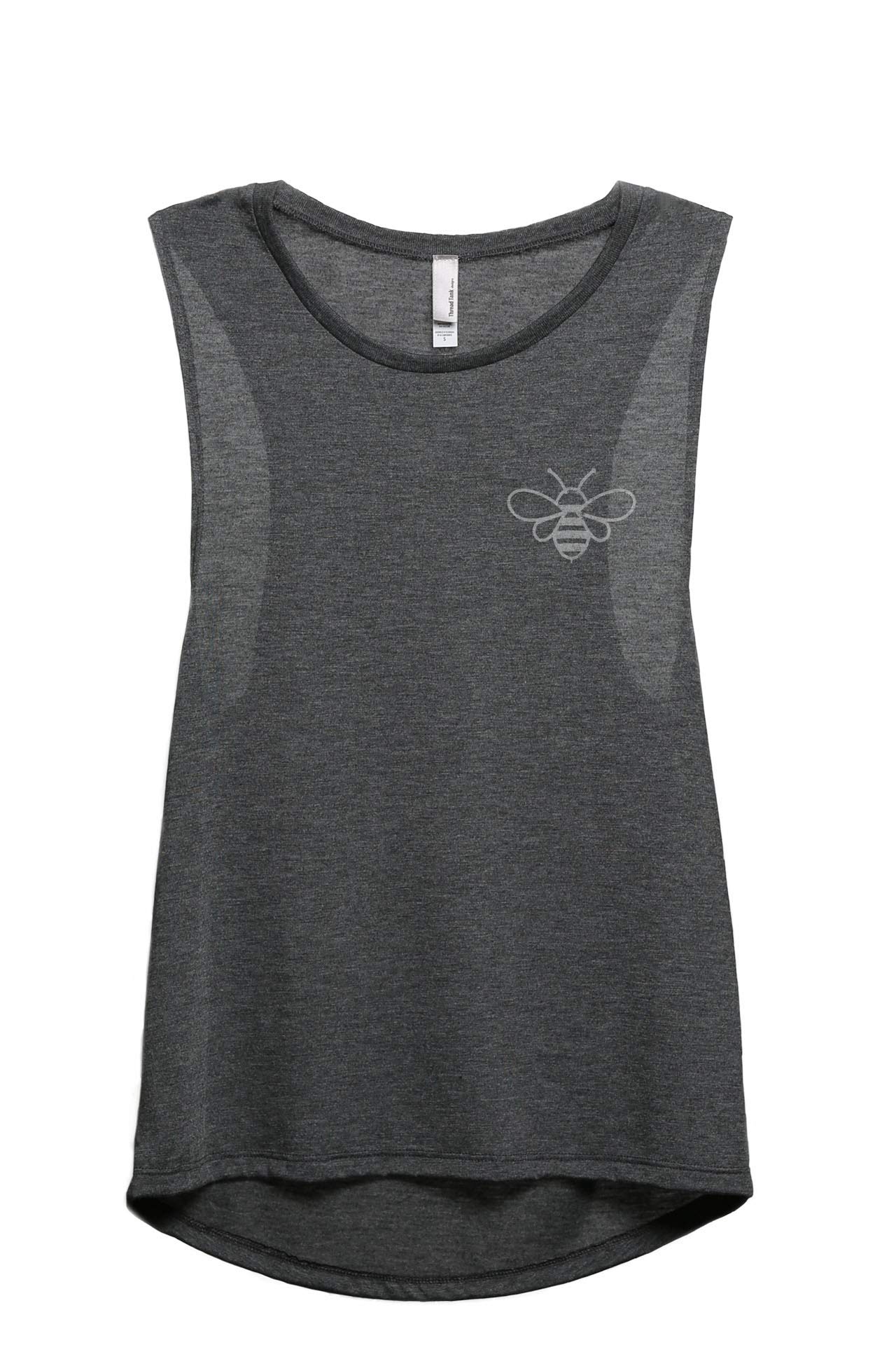 Bumble Bee Women's Fashion Sleeveless Muscle Tank Top Tee - Gym Workout, Yoga, Running & Casual Wear