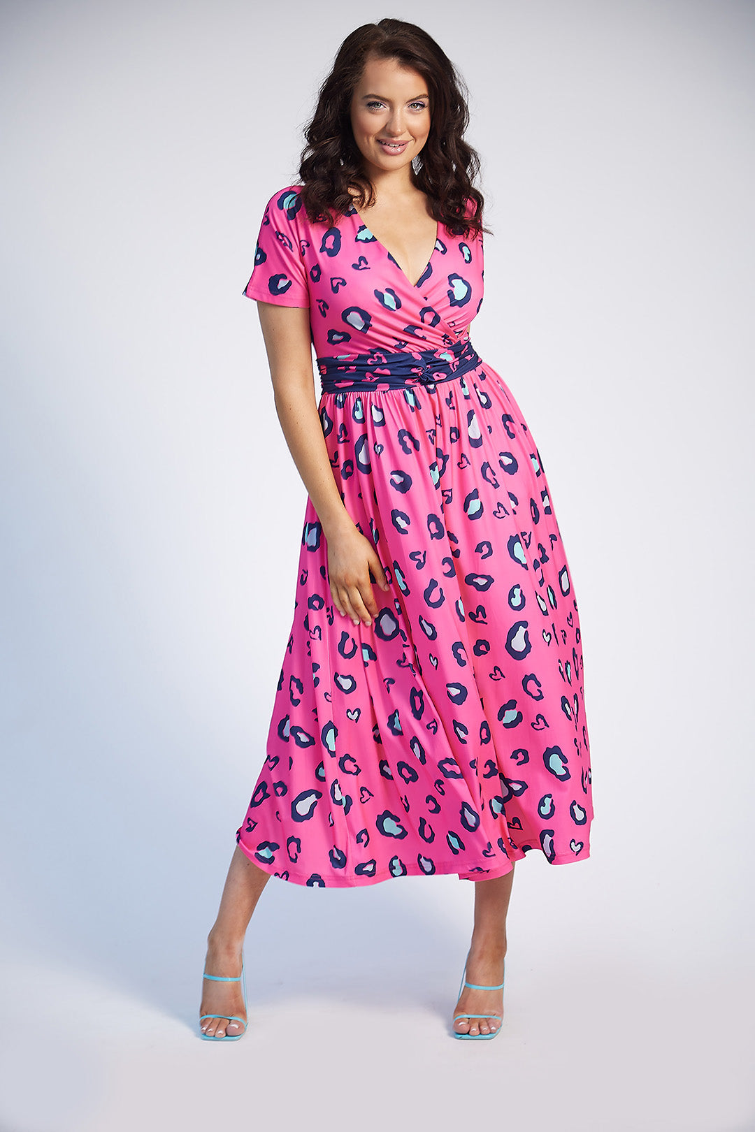 Dolores Jersey Dress - Flowy Pink Printed Casual Summer Dress for Women | Perfect for Beach, Vacation & Everyday Wear