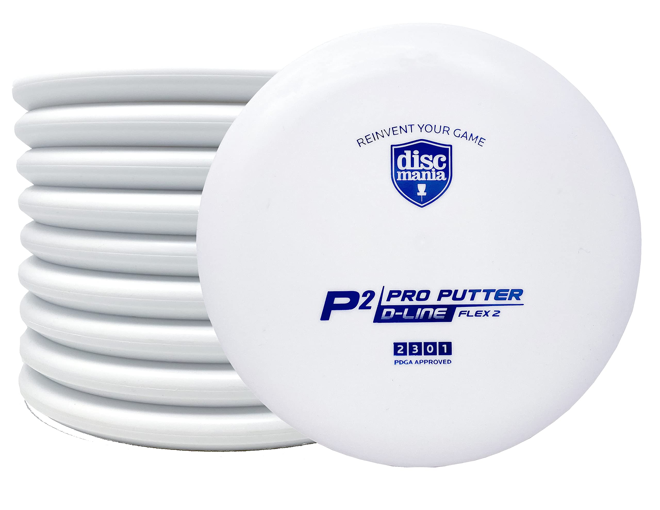 **Discmania P2 Disc Golf Putter – 10 Pack Stable Flight Practice Putters for Beginners & Pros – Perfect for Putting Practice & Tournament Play (Colors May Vary)**