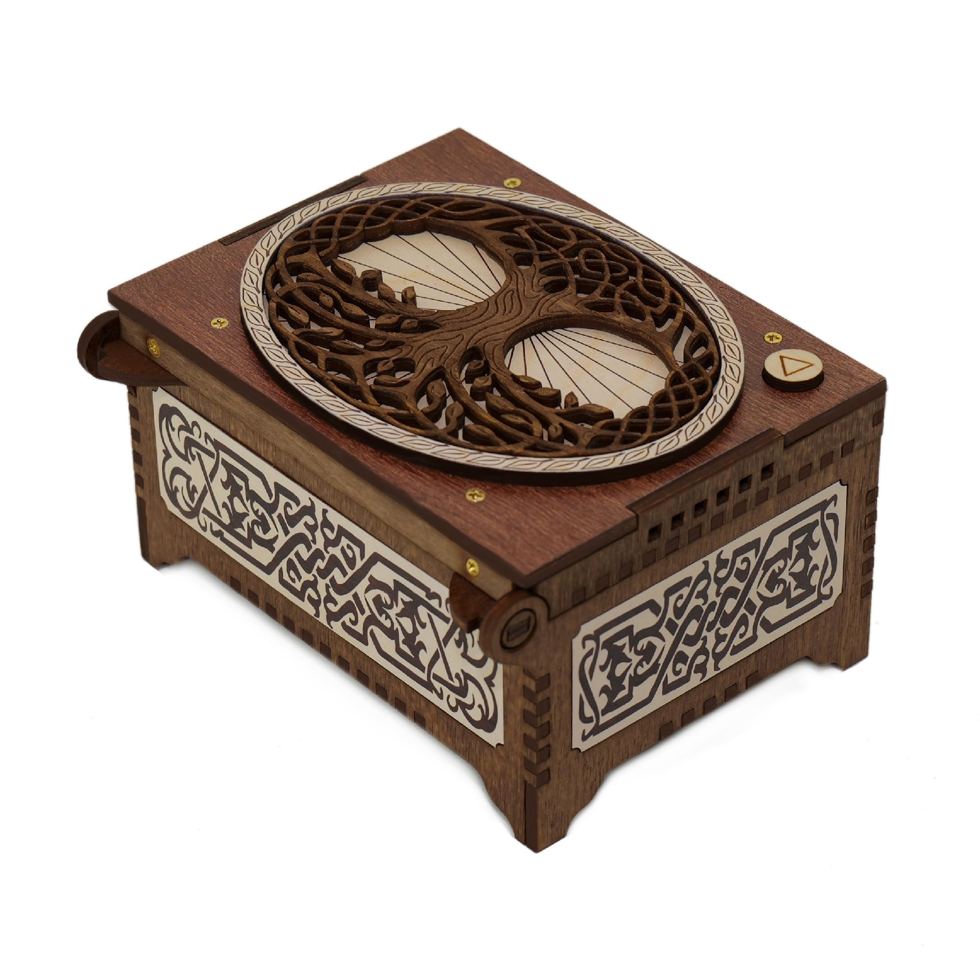 Custom Celtic Tree of Life Music Box - Personalized Engraved Photo & Song Gift for Weddings, Anniversaries & Special Occasions | Plays Your Favorite Melody | Unique Keepsake Present for Her/Him