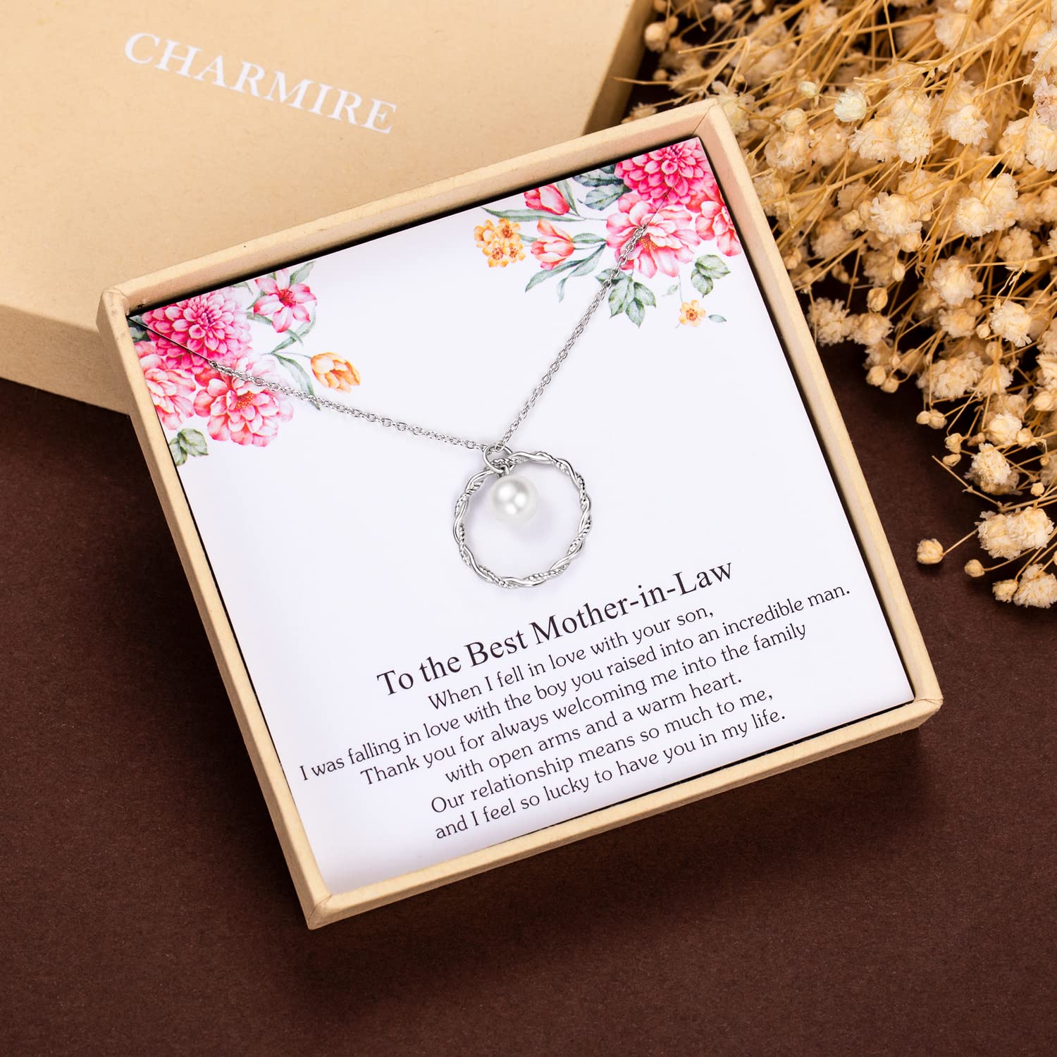Beautiful Sterling Silver Necklace for Mother-in-Law - Thoughtful Gift from Daughter-in-Law | Perfect for Weddings, Anniversaries & Special Occasions