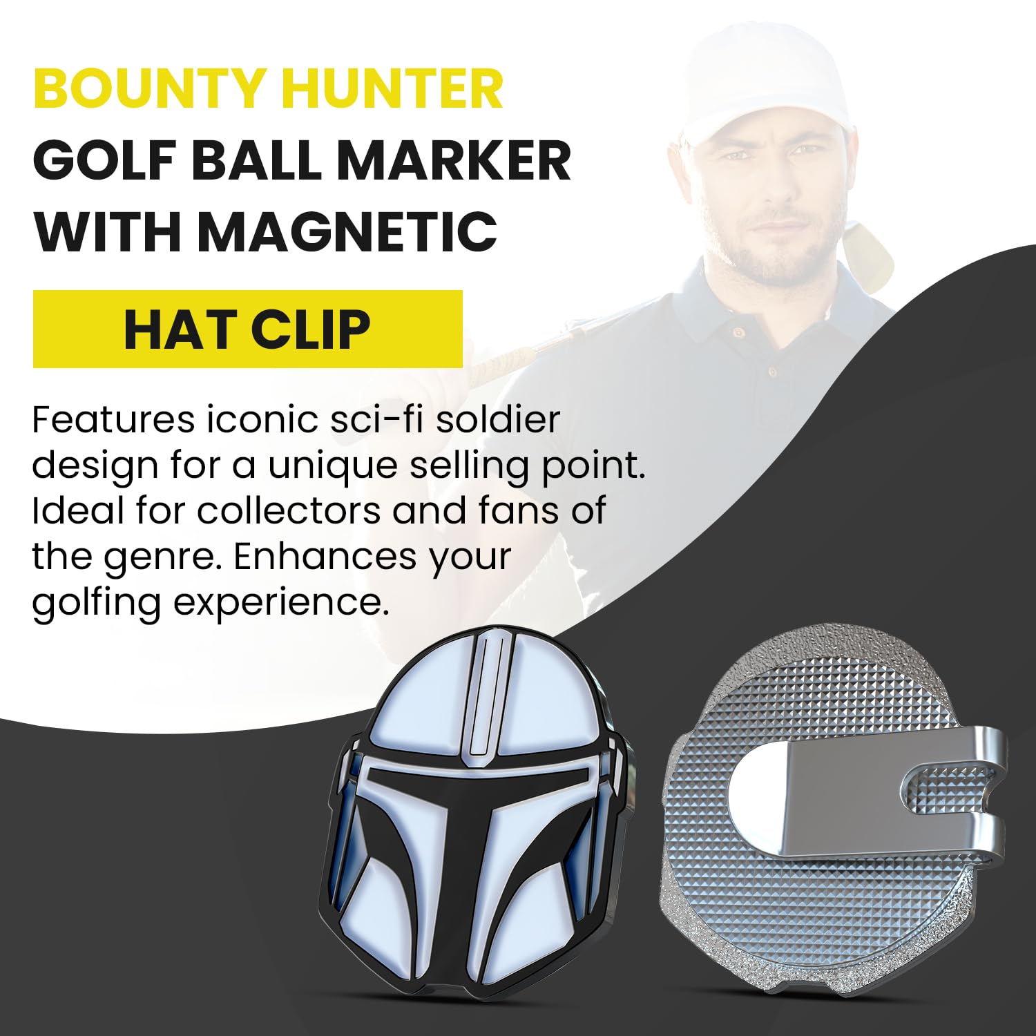 K9King Premium Magnetic Golf Ball Marker with Hat Clip - 1.25” x 2mm Enamel Golf Accessory - Perfect for Personalizing Your Game & Unique Golf Gifts - Ideal for Tournaments, Practice Rounds & Golf Enthusiasts