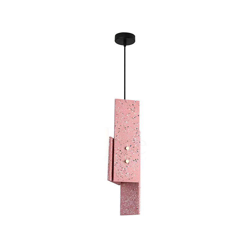 Modern Terrazzo Pendant Light - Handcrafted Hanging Lamp for Kitchen Island, Dining Room & Bedroom Decor