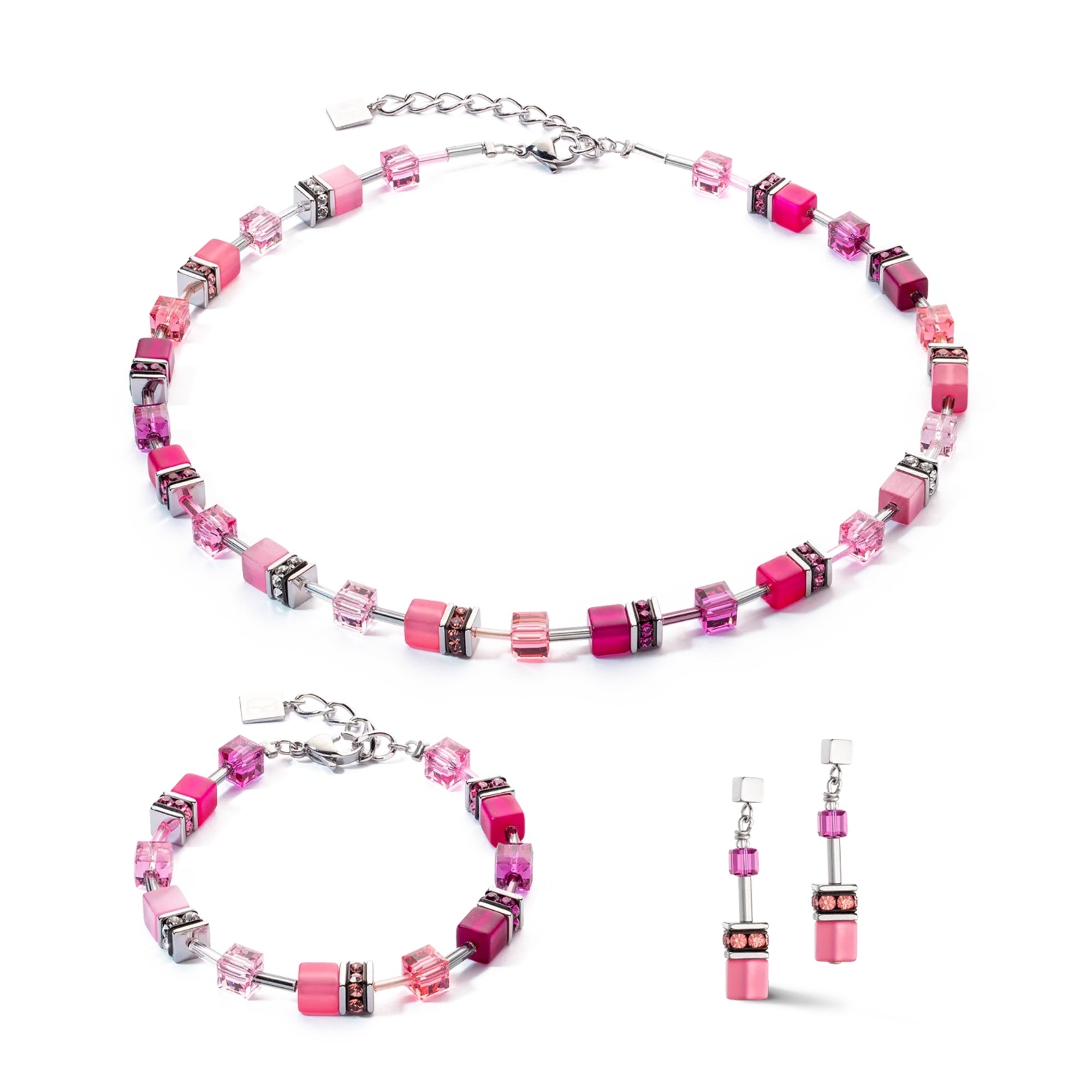 GeoCUBE Iconic Viva Magenta Bracelet for Women - Trendy Adjustable Fashion Jewelry Gift for Birthday, Anniversary & Valentine's Day - Perfect for Parties, Date Nights & Special Occasions