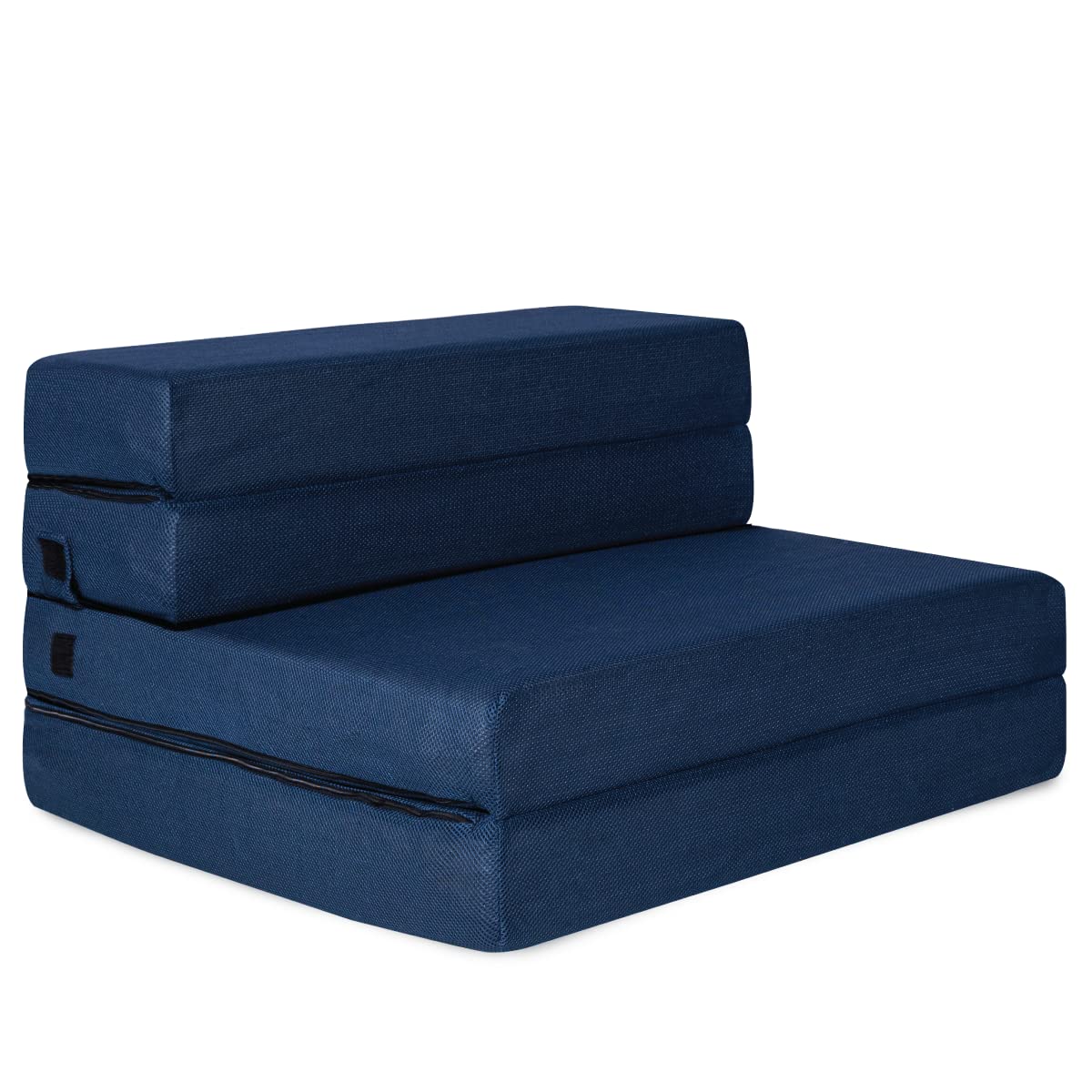 Milliard Tri-Fold Foam Folding Mattress & Sofa Bed - Guest Bed, Cot Size 75