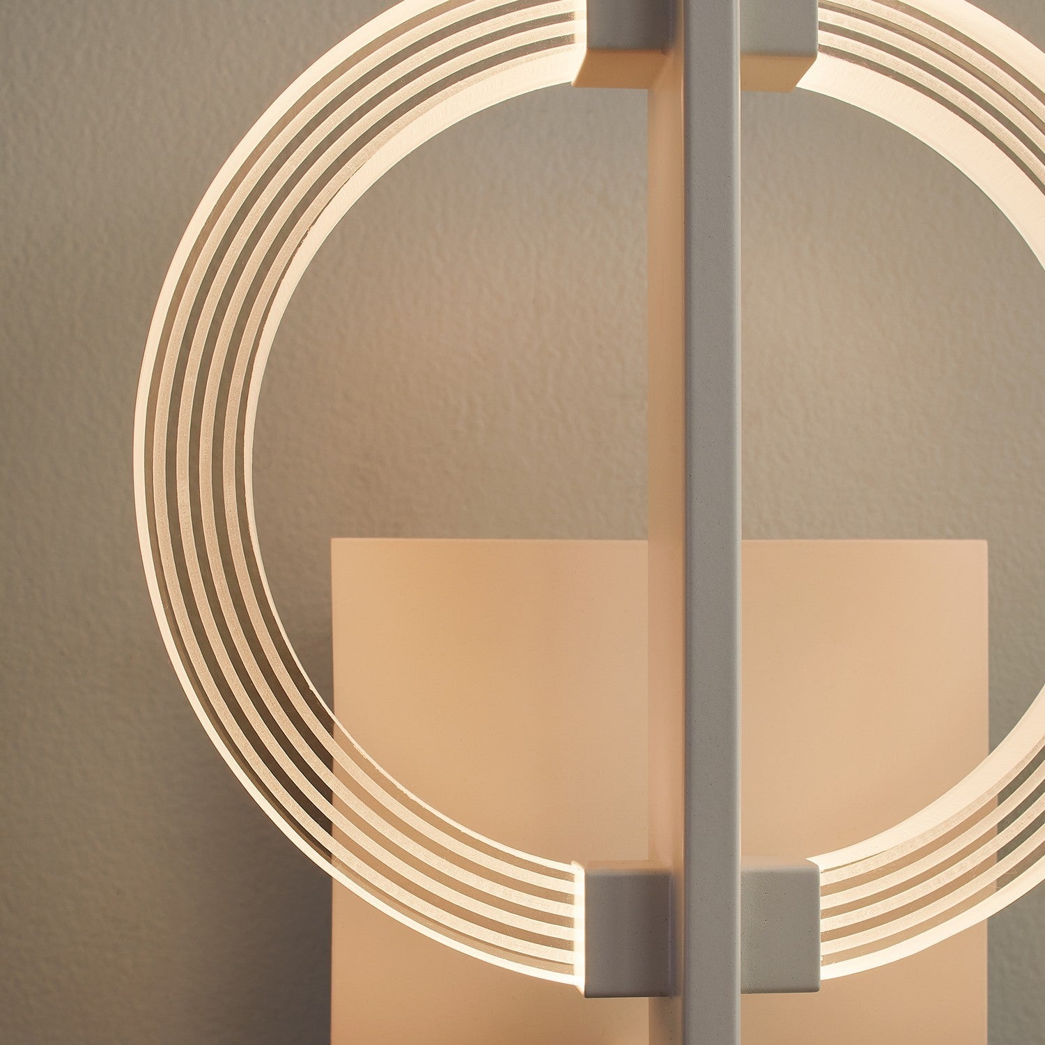 Oxygen Arena 3 5014 6 Modern Wall Sconce Light Fixture - White - Perfect for Bedroom, Living Room, and Hallway Lighting