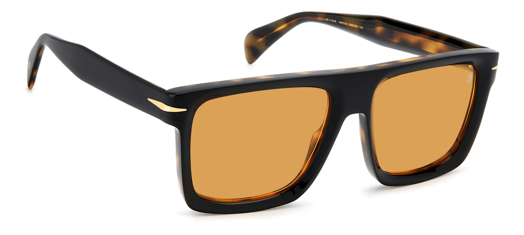 David Beckham DB7134/S Sunglasses - Polarized Aviator Style for Men - Perfect for Driving, Outdoor Sports & Fashion Accessories