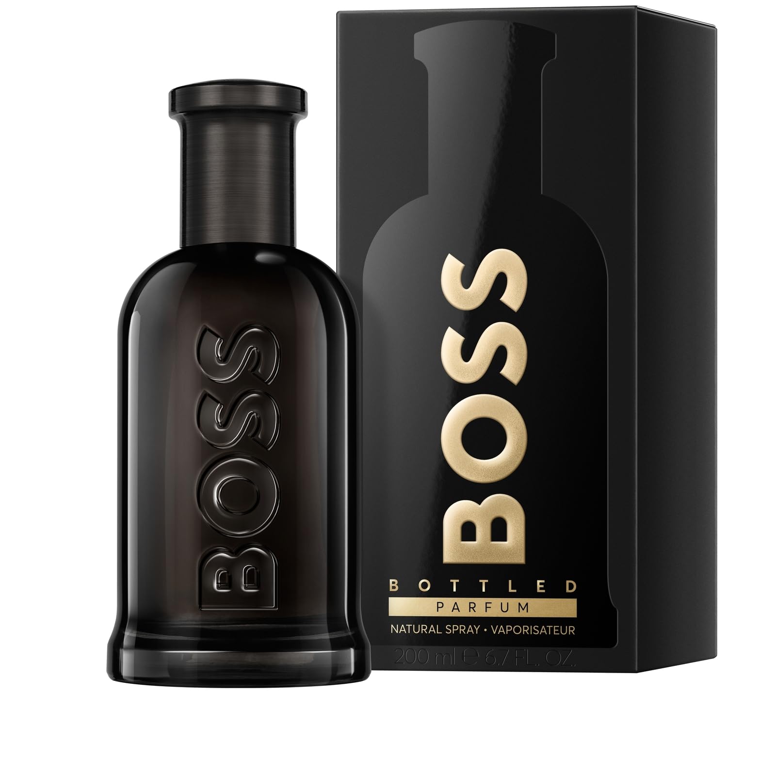 Hugo Boss Bottled Eau de Parfum for Men - Woody Amber Cologne with Leather, Orris & Wood Notes - Long Lasting Fragrance - Perfect for Date Night, Office & Special Occasions