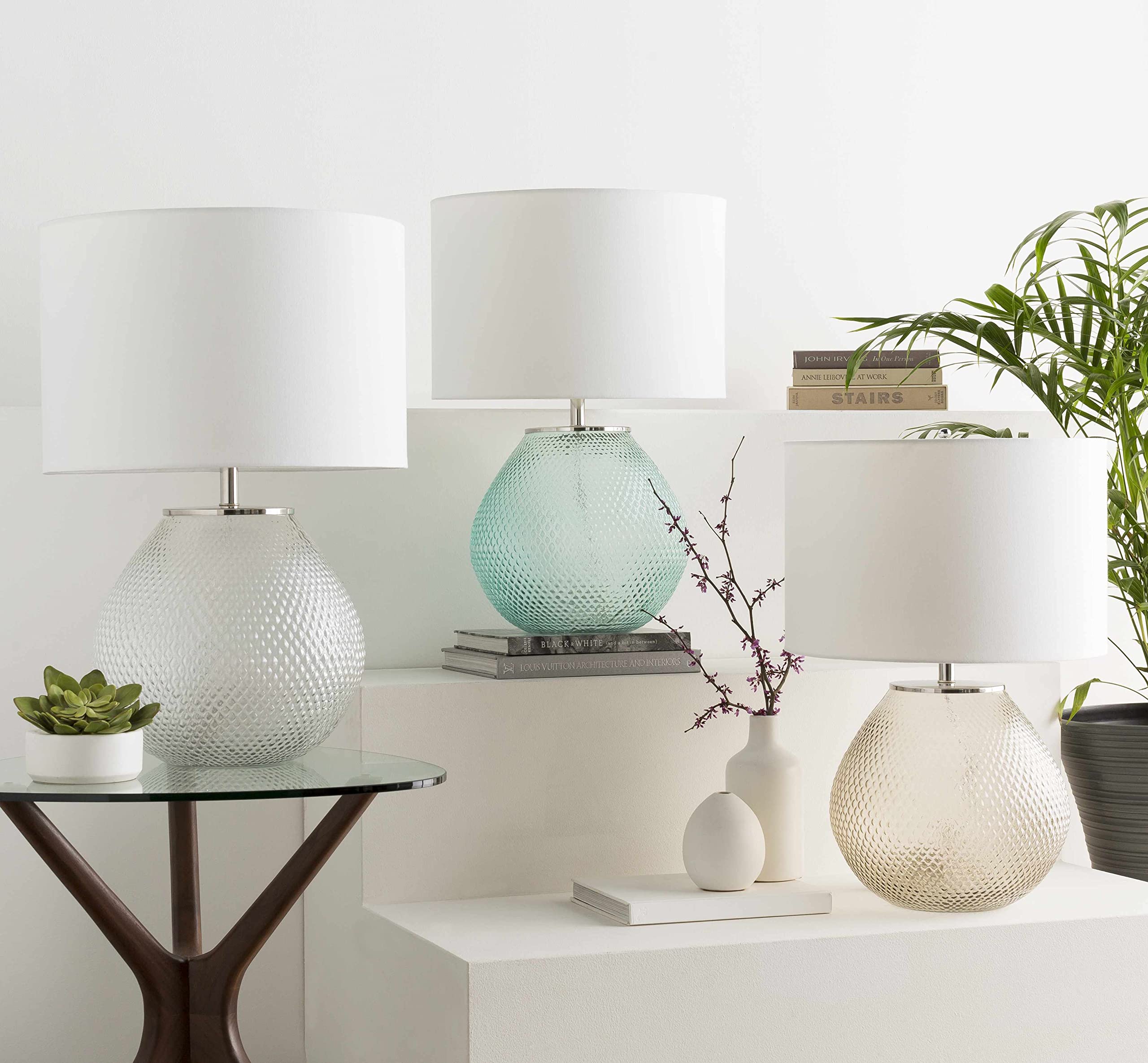 Hauteloom Earleville Table Lamp - Modern LED Bedside Lamp with USB Port, Adjustable Brightness for Bedroom, Living Room, and Office - Perfect for Reading, Working, and Relaxing