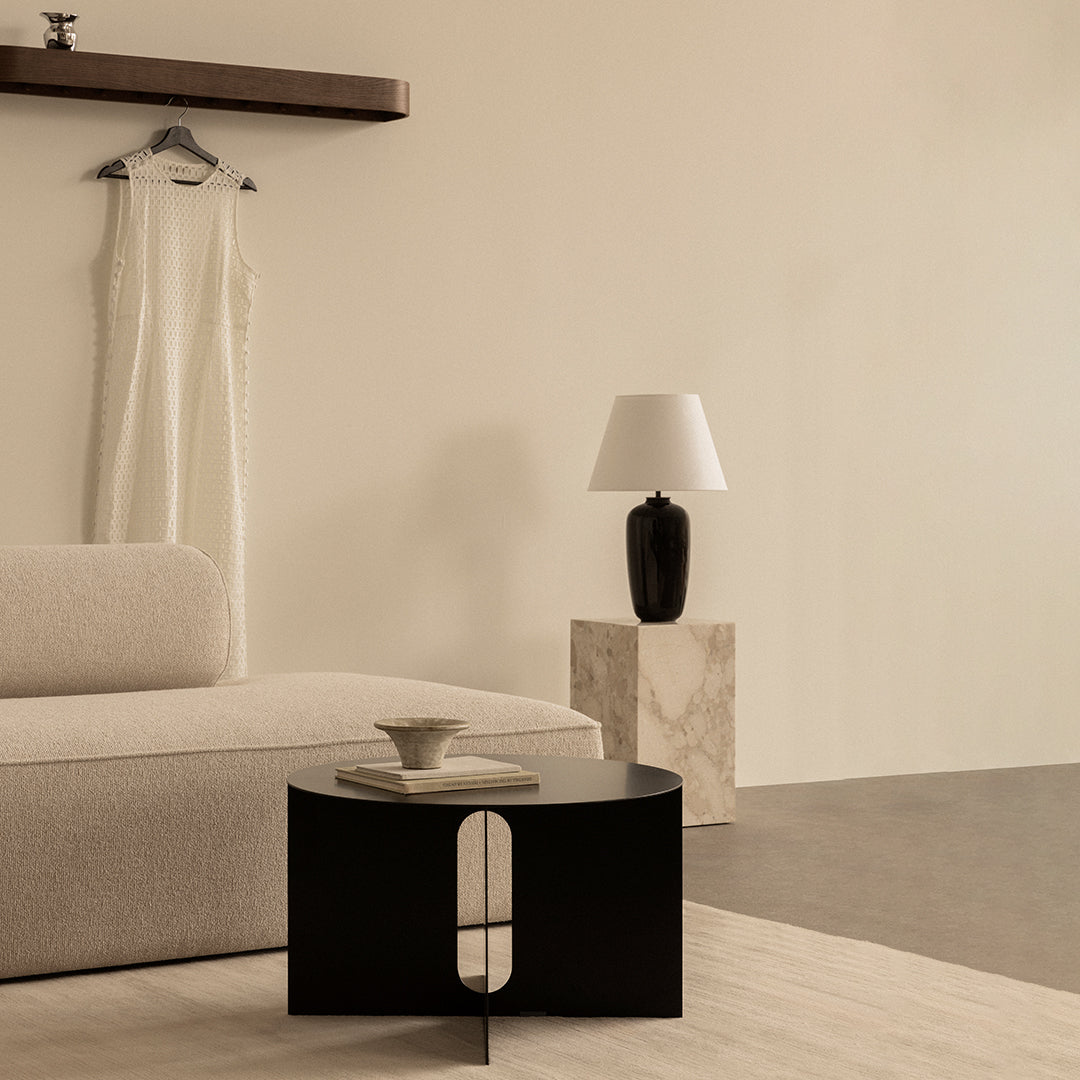 Androgyne Modern Side Table Base Only - Minimalist Nightstand or End Table for Living Room, Bedroom & Office Decor