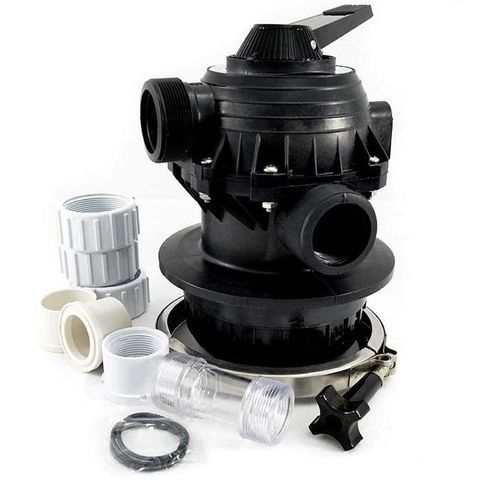 Onga Sta Rite P21 & P25 Multiport Valve Sand Filter Kit Complete (Model 53185) - Replacement for Pool and Spa Filtration Systems