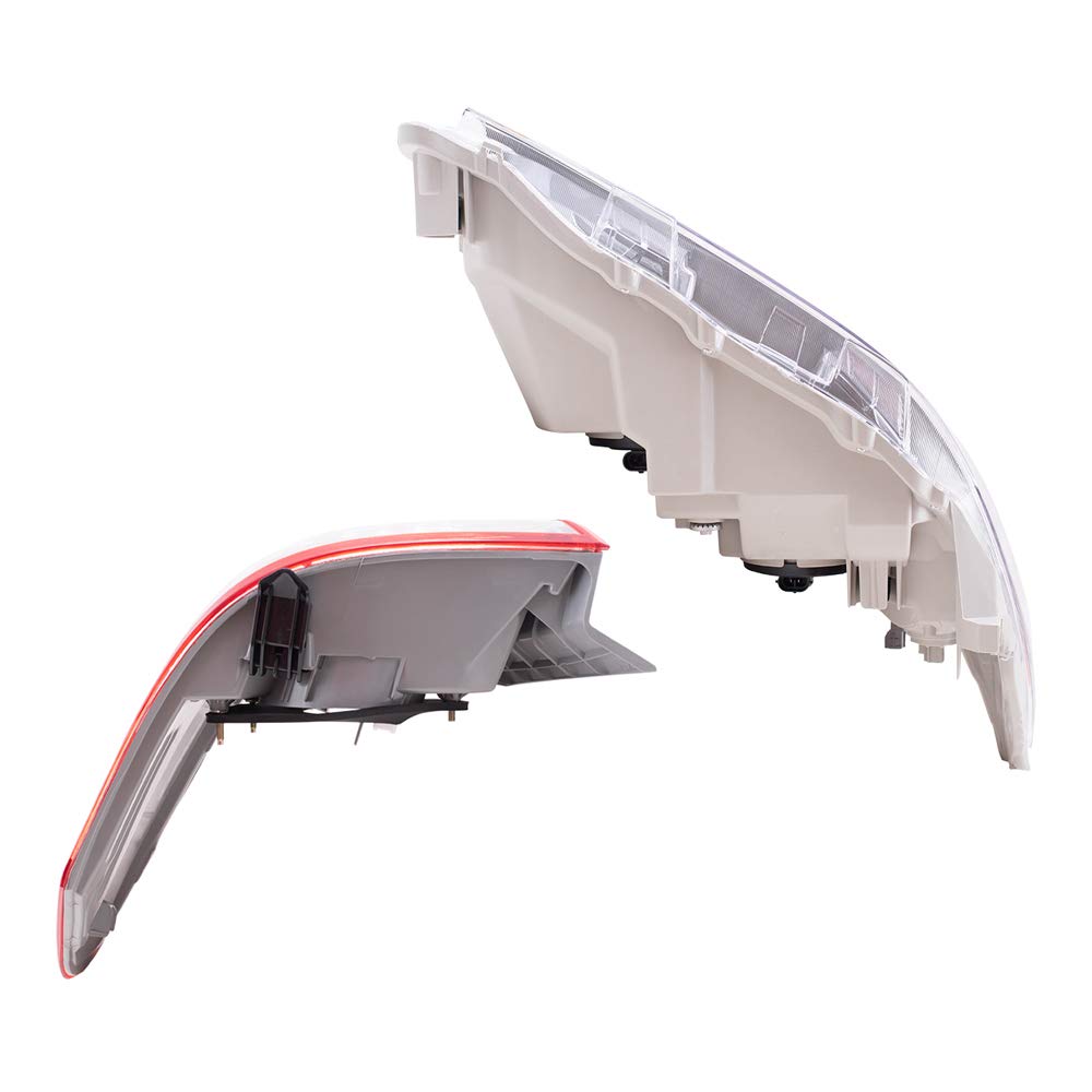 Smoked Lens Headlights & Quarter Mounted Tail Lights 4-Piece Set for 2010-2011 Toyota Camry SE (USA Built) - Replacement Driver & Passenger Side Lights for Enhanced Style and Visibility - Perfect for Night Driving and Car Customization