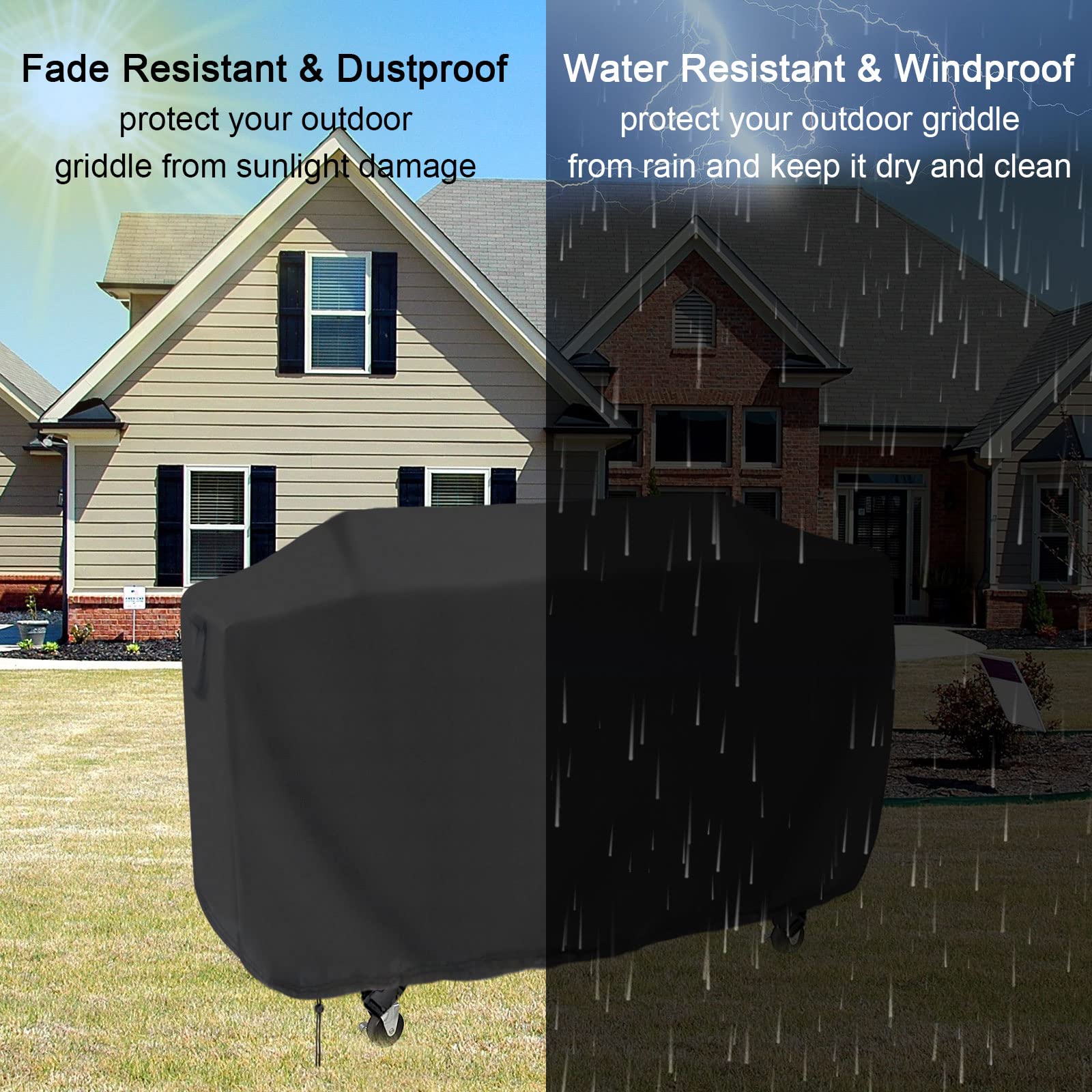 Royal Gourmet GD401 68-Inch Waterproof Flat Top Grill Cover - Fits Propane Gas Grills, Outdoor Griddles & Flat Grills (68