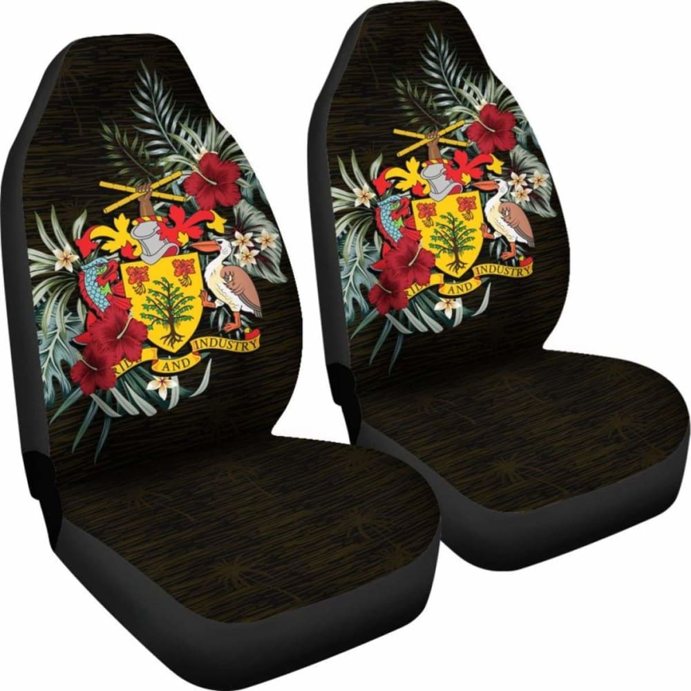 Barbados Hibiscus Car Seat Covers - Premium Floral Design for Cars, SUVs & Trucks - Universal Fit 7 Series (232125) - Perfect for Beach Trips, Summer Drives & Tropical Vibes