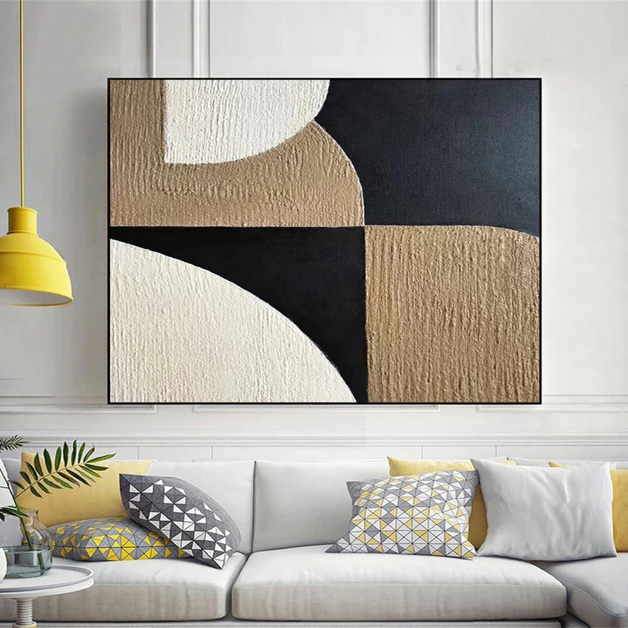 Abstract Tranquility Wall Art Canvas Print #WS110 - Modern Home Decor for Living Room, Bedroom & Office - Calming Blue Abstract Painting for Relaxation & Stress Relief