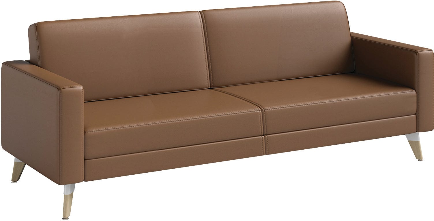 Safco Resi Lounge Sofa with Legs Included [1730RESFEET4PK] - Modern Office & Home Lounge Seating for Comfortable Relaxation