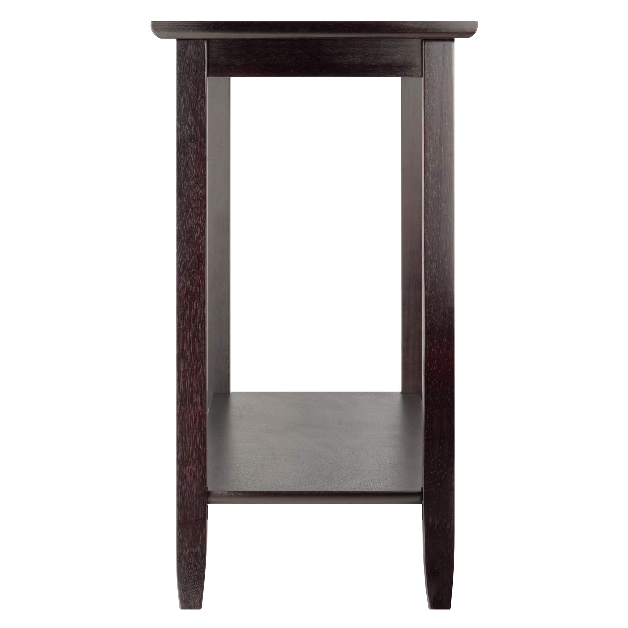 Winsome Genoa 2-Piece Occasional Table Set with Clear Tempered Glass Top - Perfect for Living Room, Bedroom or Office Decor