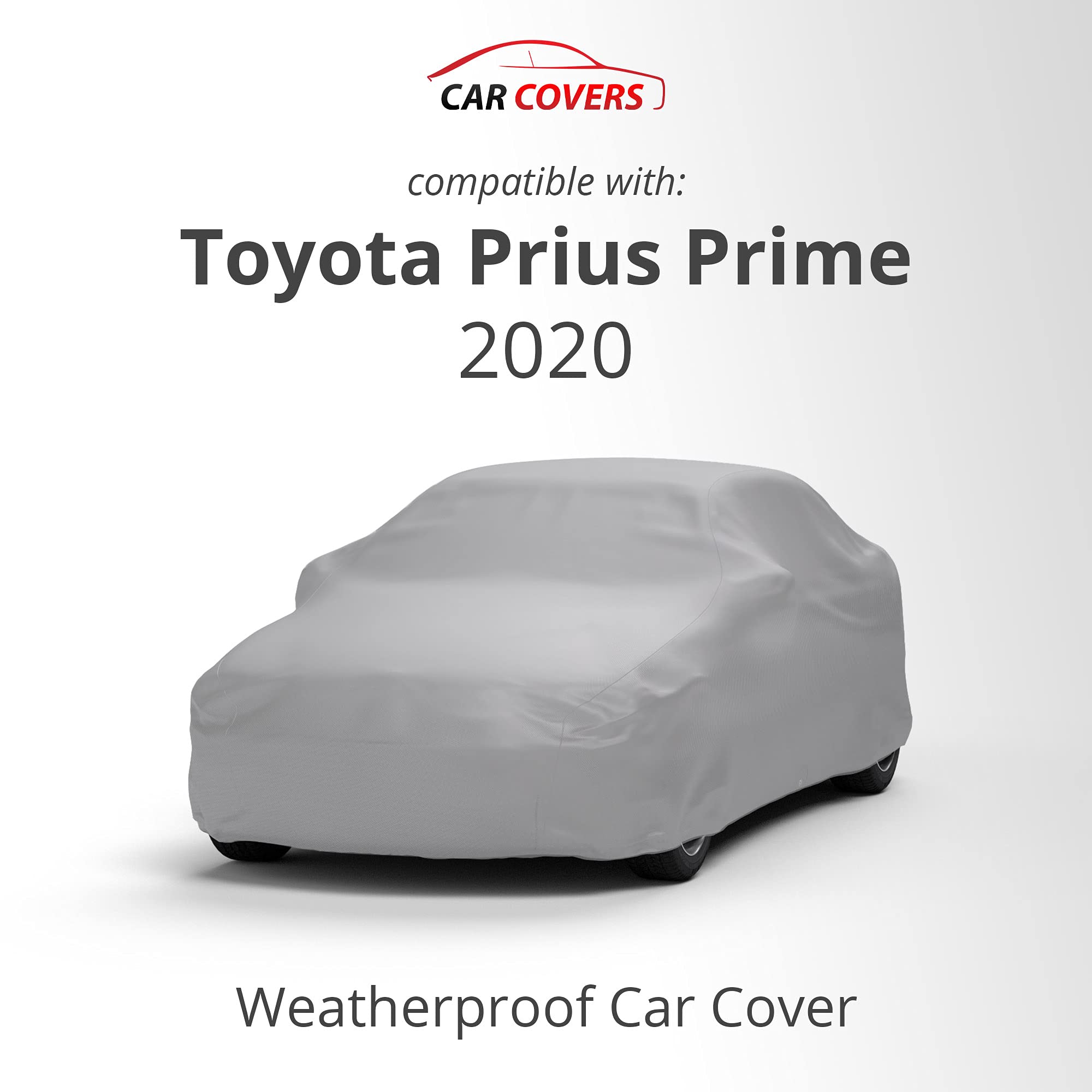 Weatherproof Car Cover for Toyota 2020 Prius Prime - All-Season Outdoor Protection with Anti-Theft Cable Lock | Durable Waterproof Car Accessories for Parking, Travel & Long-Term Storage