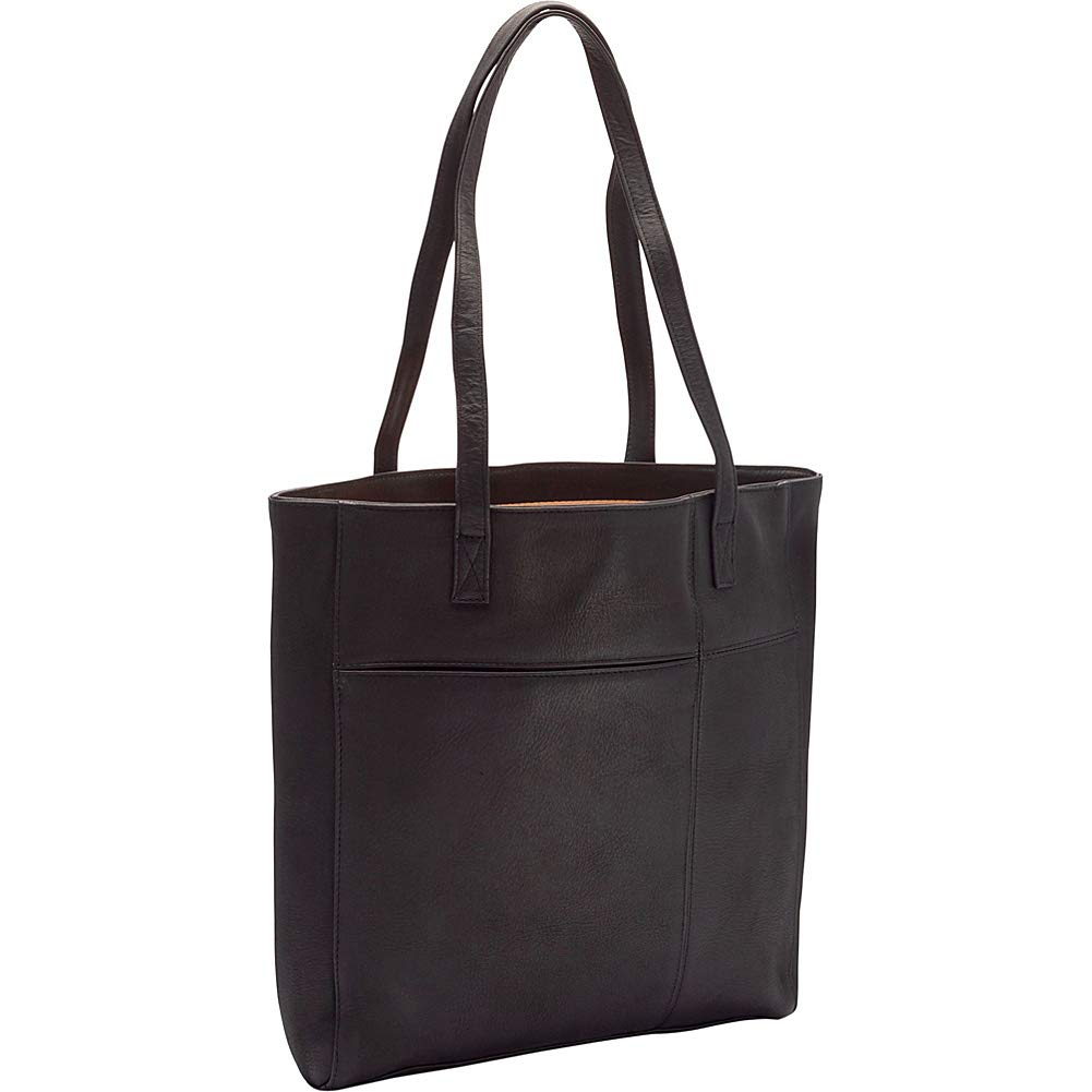 Premium Genuine Leather Tote Bag for Women - Le Donne Spruce Shopper with Dual Adjustable Straps (15