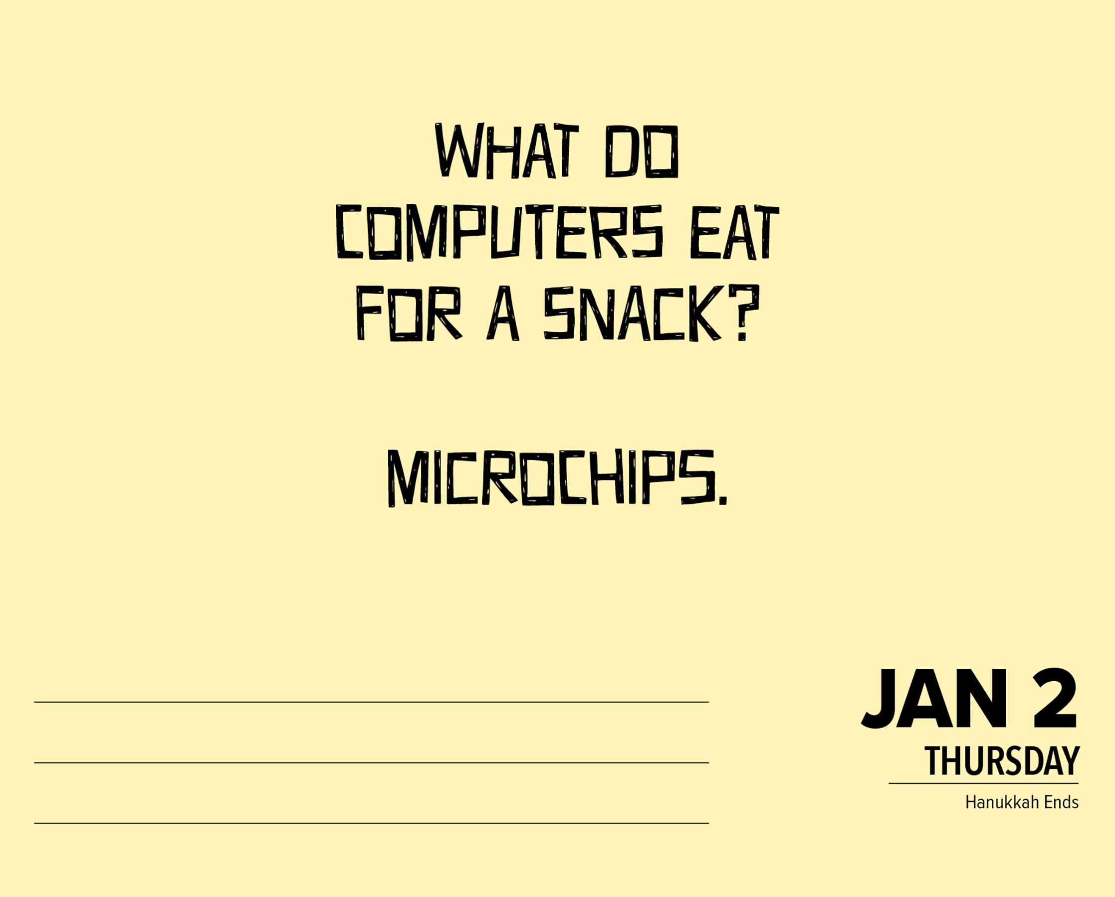 Bad Dad Jokes 2025 Desk Calendar by Willow Creek Press - Daily Laughter for Office, Home & Gifts | Funny Desk Accessory for Work & Family