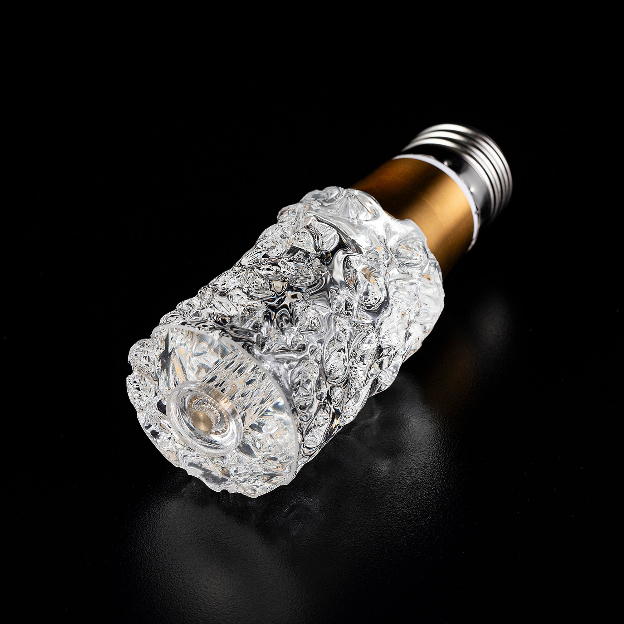 RIPPLE CYLINDER Crystal LED Light Bulb - Small Size, Energy Efficient Decorative Lighting for Home, Party & Wedding Decor