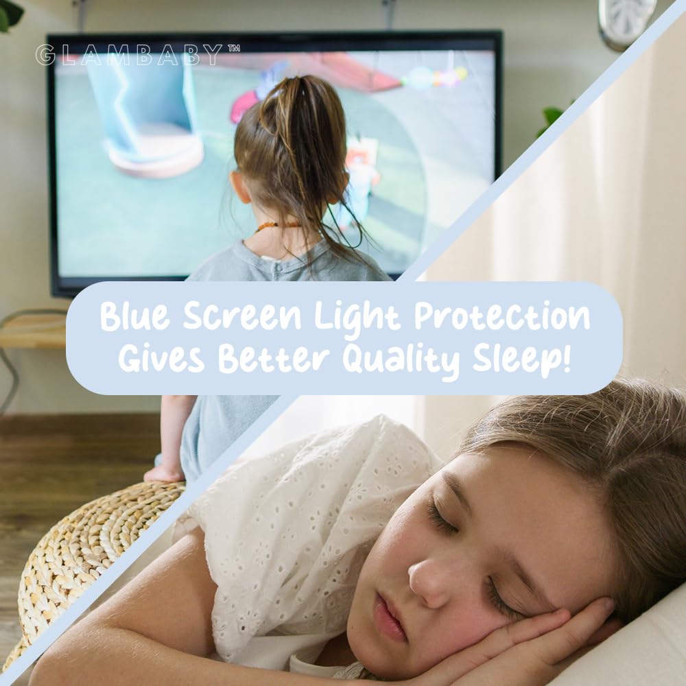 GlamBaby Hayes Kids Blue Light Blocking Glasses - Comfortable, Lightweight & Durable UV Protection Eyewear for Screen Time, Gaming & Online Learning