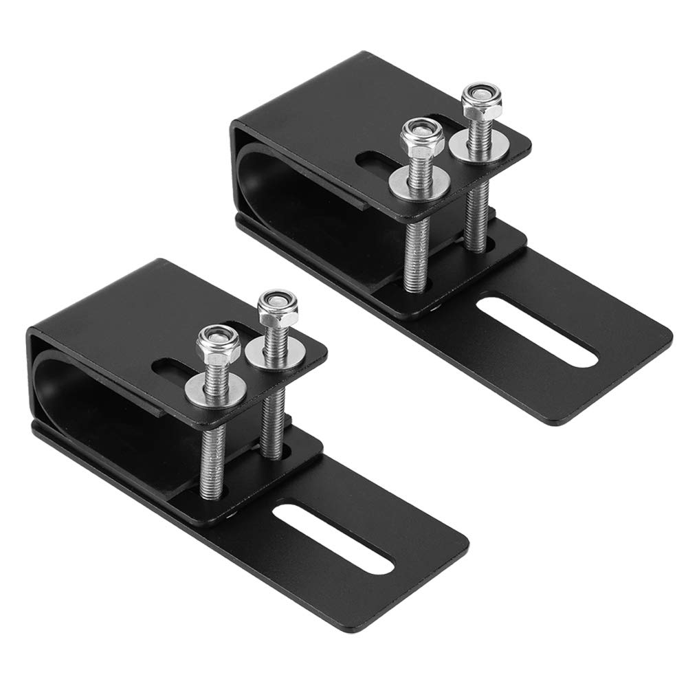 KIMISS Universal LED Light Bar Mounting Brackets - Non-Slip Driving Light Clips for SUV, Off-Road Vehicles with Luggage Racks | Perfect for Night Driving, Camping & Outdoor Adventures