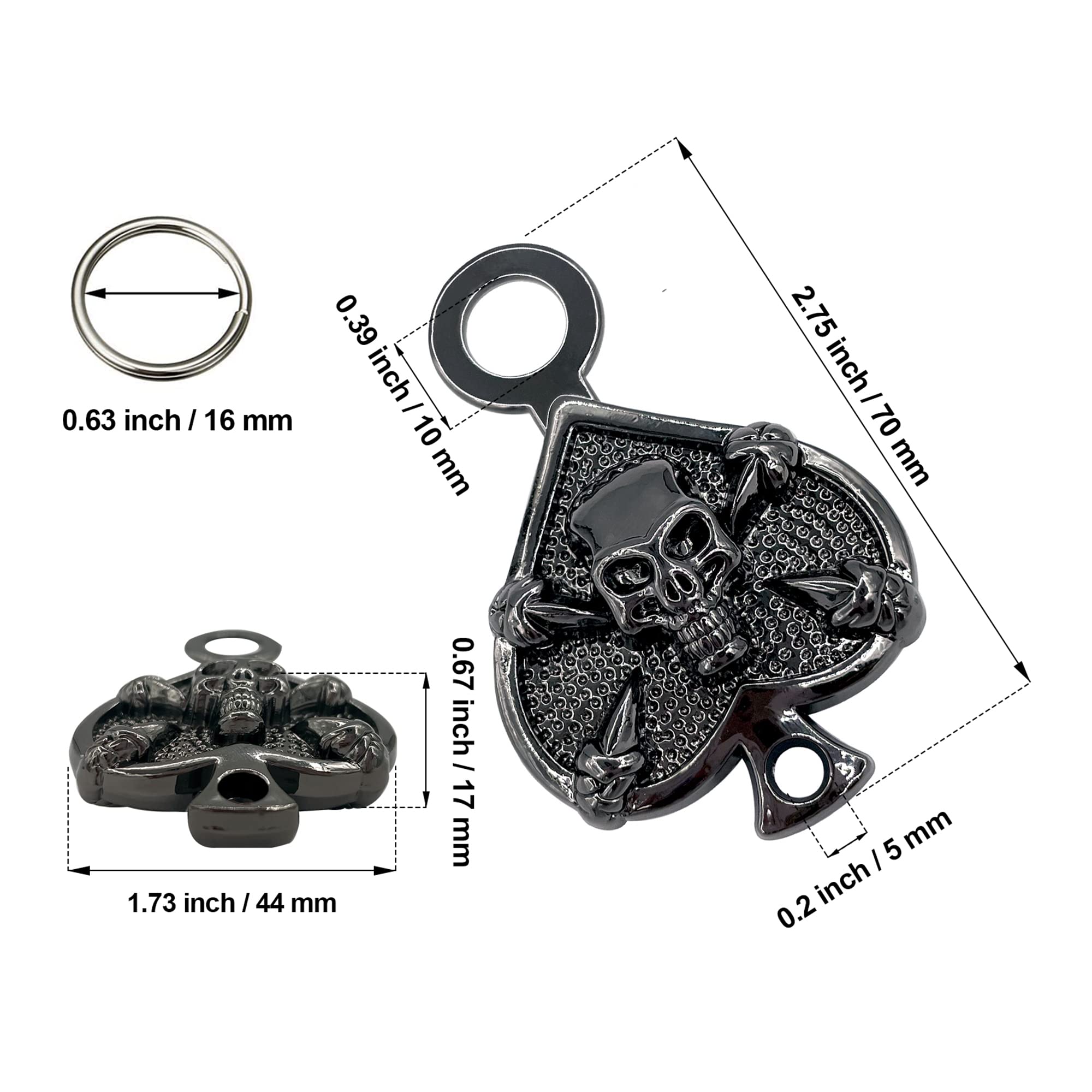Motorcycle Riding Bell Hanger - Universal Bike Bell & Keychain Holder for Safe Rides