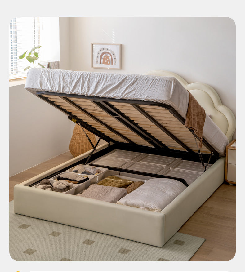Organic Leather Kids Bed – Premium Handmade Toddler Bed for Safe & Comfortable Sleep – Perfect for Nursery, Bedroom & Daycare