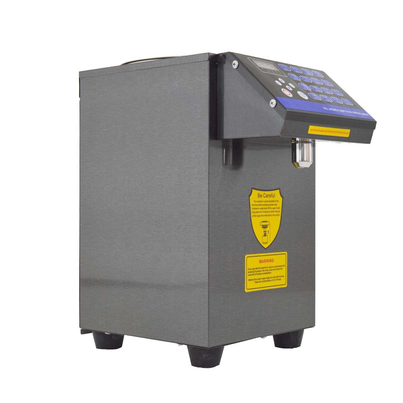 TECHTONGDA 16-Group Automatic Fructose Dispenser 10L Commercial Sugar Syrup Machine for Bubble Tea - 110V 350W - Perfect for Boba Shops, Coffee Houses & Dessert Businesses