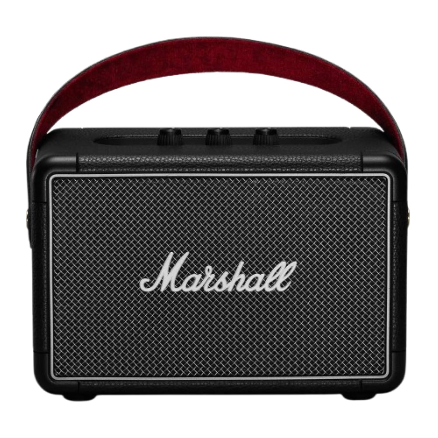 Marshall Kilburn II Portable Bluetooth Speaker - Wireless Outdoor Speaker with 20+ Hours Playtime, IPX2 Water Resistance, Bass & Treble Controls - Perfect for Travel, Beach, Camping & Home Use (Black, Model 1002634)