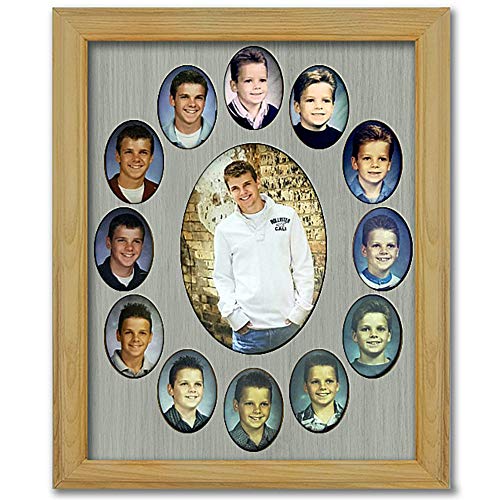 Oak Frame, Light Gray Mat